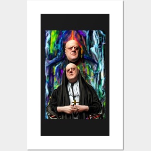 Cyberpunk Aleister Crowley The Great Beast of Thelema painted in a Surrealist and Impressionist style Posters and Art